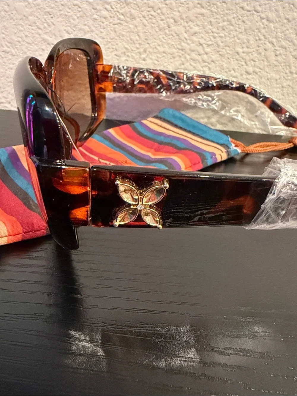 Tortoiseshell Oversized Women’s Sunglasses - +3.00 Reading Lenses